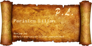 Perisics Lilian névjegykártya